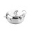 24cm Deep Frying Pot with Thermometer and Lid Silver 1