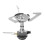 Camping Stove with Piezo Ignition Propane Butane Gas Burner Silver 1