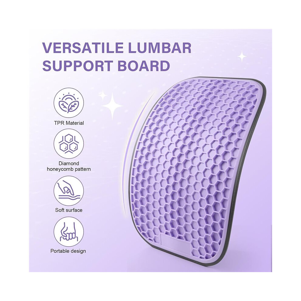 Tlily Adjustable Lumbar Support Plate Ultra Wide Back Stretcher For Relieving Lower Back Pain And Reducing Spinal Pressure A