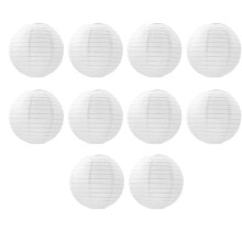 White Paper Lanterns, Diy Round Lanterns Suitable for Weddings, Shopping Malls, Schools, Outdoor Activities