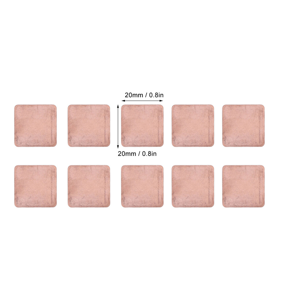 1Mm Copper Gpu Heatsink Shims Red