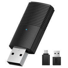 Adaptador Inalámbrico CarPlay Convierte Carplay Cableado A Inalámbrico USB  WiFi Conexión Rápida Conecta y Reproduce para