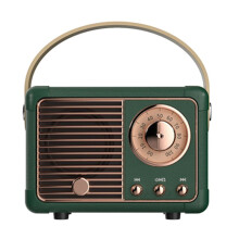 Retro--Lautsprecher HM11, Klassischer Retro-Musik-Player, Stereo-Sound, Tragbarer -Reise-Musik-Player, GrüN