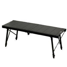 IGT 4-Unit Outdoor Camping Ultralight Folding Table Black