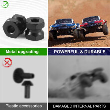 4 Pièces 12 mm Adaptateur D'Entraînement de Moyeu de Roue Hexagonale 12 mm Coupleur de Combinateur D'Extension pour 1/10 RC Voiture Chenille SCX10
