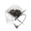Antarcti Mini Gas Fire Pit Windproof Stainless Steel Heater Silver 1