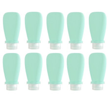Groene 90ml Siliconen Navulfles voor op Reis, Douchegel, Navulfles voor Shampoo, Lege Fles met Knijpnavulling