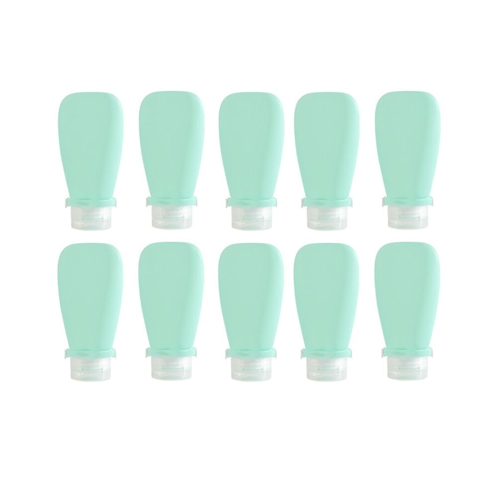 90Ml Travel Silicone Refill Bottle, Shower Gel, Shampoo Refill Bottle, Squeeze Refill Empty Bottle Green Tauoh