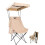 Foldable Camping Chair with Sunshade 1
