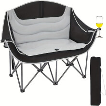 2-Person Folding Loveseat Camping Chair Outdoor