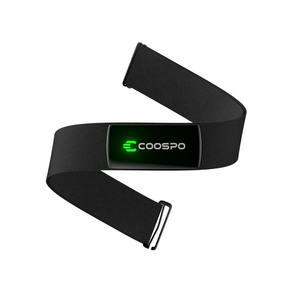 Oba Black Rechargeable Heart Rate Monitor Chest Strap Bluetooth