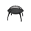 Outdoor Charcoal Fire Pit Portable Iron Fire Bowl with Folding Legs Black 1