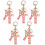 T Style Letter Pendant  Cute Initial Keychain Butterfly Keychain 1