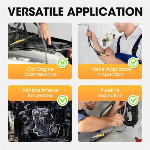 LAUNCH VSP-600 Endoscope 5.5mm Ultra-Thin, Lens HD Wide Application Videoscope Borescope Multi-Angle Imaging One 2