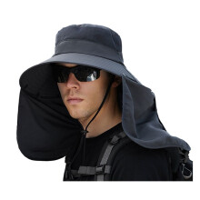 Chapeau de Soleil de Pêche, Casquette de Protection Solaire, Protection Contre les UV, Couvre-Cou à Large Bord, Rabat de Pêche, pour , Camping,