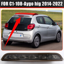 B000878980 High Brake Lights Car Rear Parking Drive Light LED Signal Light Indicator for  108 2014-2023 Black