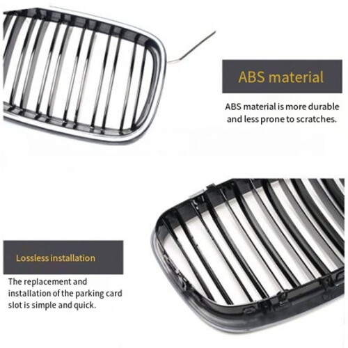 For  X5 X6 E70 E71 2006-2015 Replacement LED Front LED Grille Bumper Grille 1