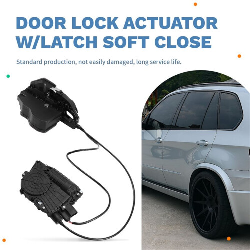 51227315023 Rear Driver Side Left Door Lock Actuator W/ Soft Close for  X5 E70 / X6 E7 2
