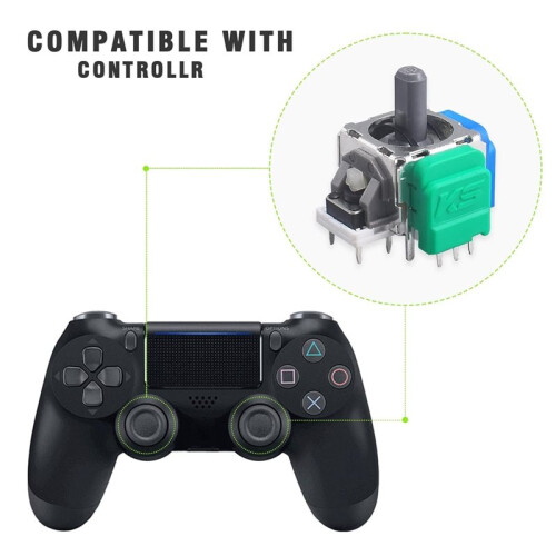 For PS4 TMR Hall Effect Joystick Magnetic Resistance Electromagnetic Joystick Gaming Controller 3D Joystick 10-Piece Set 2