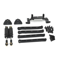 Voor 1/12 MN82 LC79 MN78 Afstandsbediening Auto-Onderdelen Trekstang Hydraulische Schokset RC Auto-Accessoires Zwart