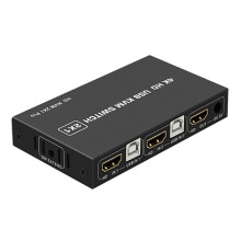 KVM USB Compatibile con per con 3 Porte Splitter Compatibile con per 4K 60HZ Controller Desktop Monitor di Condivisione