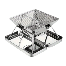 Stainless Steel Folding BBQ Grill Outdoor Cooking