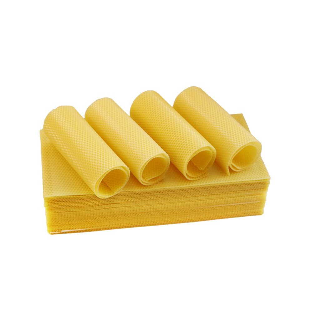 30Pcs Bee Hive Foundation Sheets, Deep Beeswax Foundation Sheets For Bee Frames Beekeeping Tool 41.5X19.5cm 6033584897753