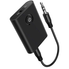 5.3 Adapter for Airplane to 2 Wireless Headphones, 3.5mm Jack In-Flight Transmitter Receiver for TV