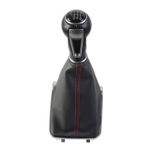 For 7 A7 MK7 for GTD New Gear Shift Knob 5 / 6 Speed MT Lever Change Stick with Gaiter Boot Cover 6 Speed