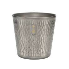 300ml Titanium Camping Mug Double-Layer Grey