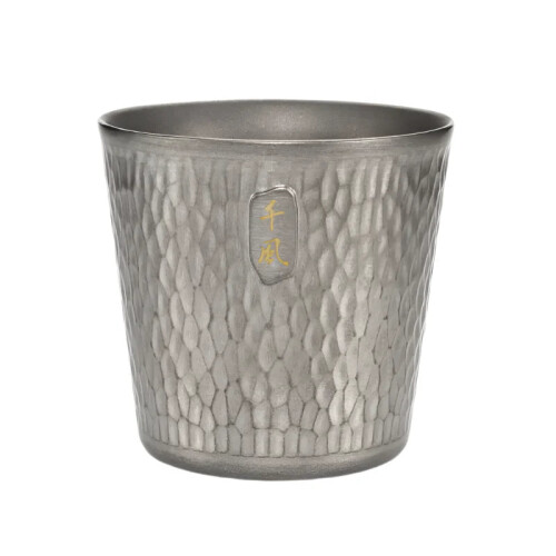 300ml Titanium Camping Mug Double-Layer Grey