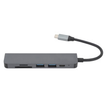 Stazione di Docking Multi-Port in Alluminio USB C 4K 30fps 87W 6-in-1
