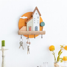 Carino Gancio Decorativo da Parete In Legno per Chiavi, Gioielli, Cappelli, Vestiti, Asciugamani, Piccoli Oggetti, Decorazione per La Casa, Regalo