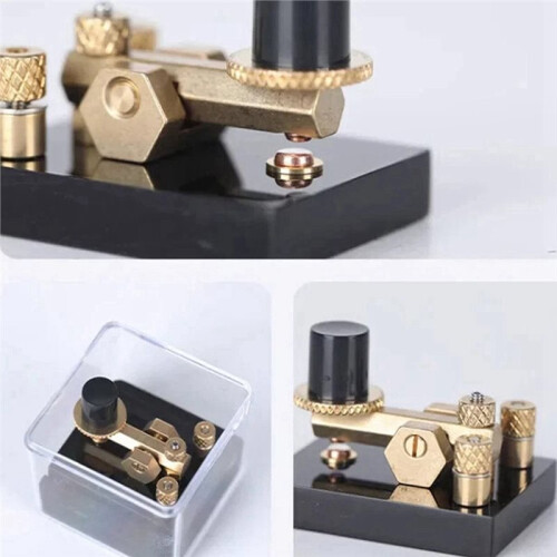 Brass CW Key Shortwave Manual Morse Code Key Transmission for  RADIO Shortwave 2