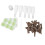 Hydroponic Pods Kit Plastic Peat Grow Baskets Indoor Garden System 16
