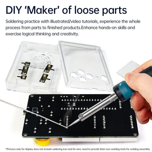 Pixel Gamer DIY Kit Pocket Gamer 51 Microcontroller Electronic Circuit Teaching Experiment Soldering Practice Module A 2