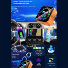 Kabelloser CarPlay-Adapter 4-in-1 Mirror Link/AirPlay/für Android Auto/CarPlay BT/WLAN USB-Dongle Kabelgebundenes CarPlay auf Kabellos