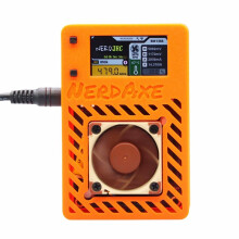 NerdAxe Miner 500Gh/S Nerdminer 15W för Bitaxe BTC Miner med 1,9 Tums Display Lottery Miner Silent Fan US PLUG