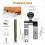Universal Toilet  Hinges Replacement Kit - Chrome-Plated Metal for Easy Installation and Effective Performance 6
