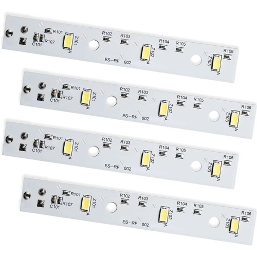 WR55X26671 Refrigerator LED Light Board,Replacement for GE Model PS11767930,AP6035586,Led Light Board Replacement (4PCS) 1