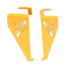 2 Stück Bienenstockhalter aus Eisen 4-Rahmen 18x7cm
