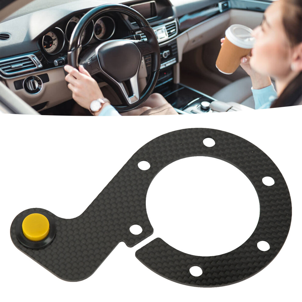 6 Hole Carbon Fiber Horn Button For Racing Steering Wheel, Yellow 9471389688546