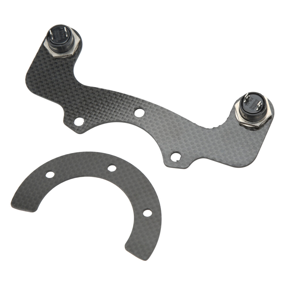 External Horn Button Kit Carbon Fiber 6 Bolts For Steering Wheel Yellow 7631389688553