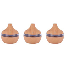 3X Wood Grain Aromatherapy USB Humidifier Water Droplets Air Purification Essential Oil Aroma Diffuser Home Grain