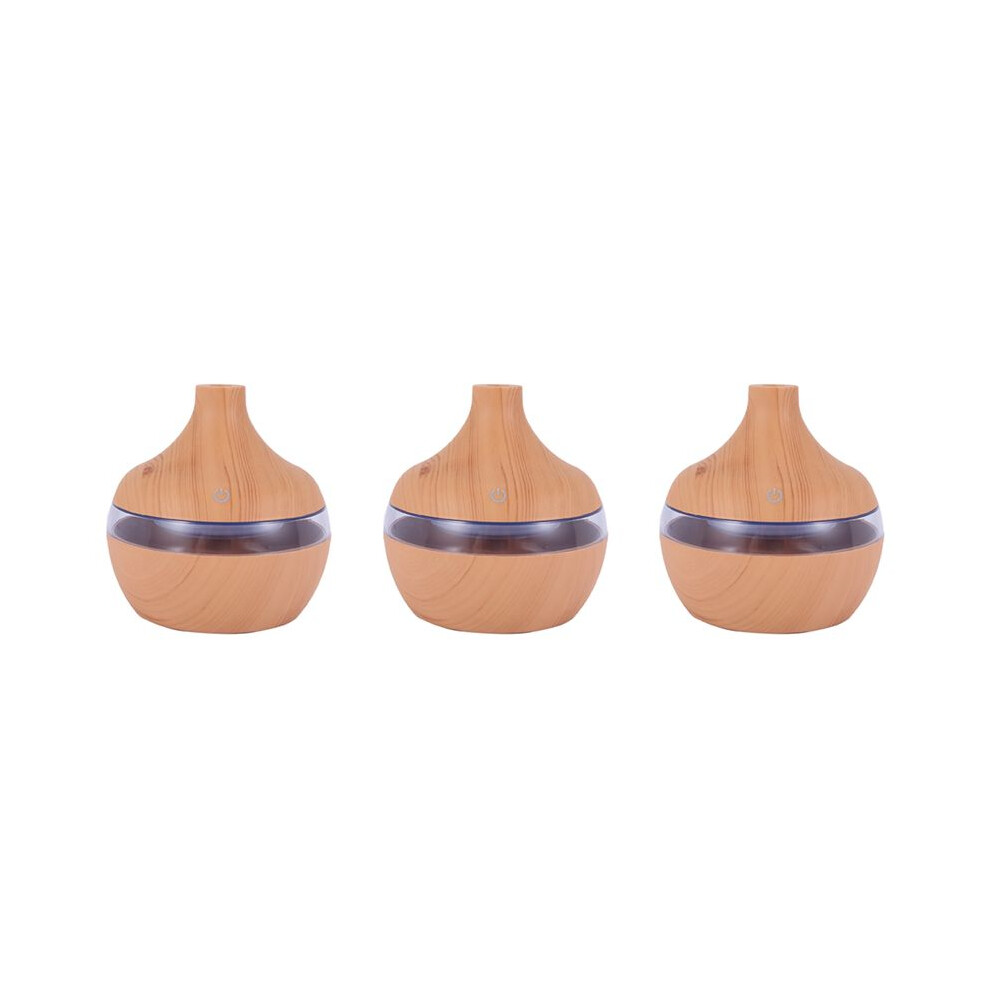 3X Wood Aromatherapy Usb Humidifier Water Droplets Air Purification Essential Oil Aroma Diffuser Home Grain 6031340579776