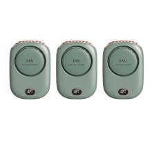 3X Fan  USB Cooler Rechargeable Ventilador Travel Handheld Portable Silent Small Electric Cooling Fans Green