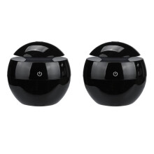 2X Air Humidifier Ultrasonic USB Aroma Diffuser LED Night Light Electric Essential Oil Diffuser Aromatherapy Black