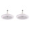 2X Ceiling Fans with Remote Control and Light Lamp Fan E27 Converter Base  Silent Ceiling Fans 2
