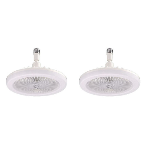2X Ceiling Fans with Remote Control and Light Lamp Fan E27 Converter Base  Silent Ceiling Fans 1