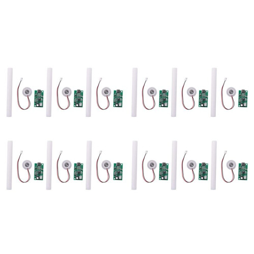 12Pcs Mist Maker Atomization Plate with 5V USB Humidifier Module Integrated Circuit Board Driver with Timing